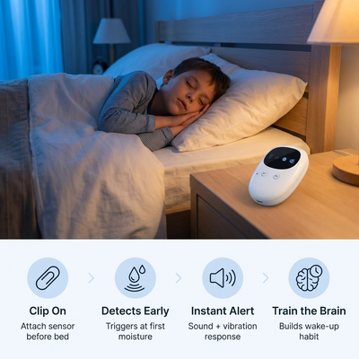 DryNight™ Wireless Bedwetting Alarm